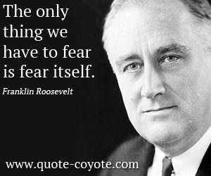 fear Franklin Roosevelt