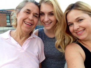 My dear sweet Mom, Sophie and me
